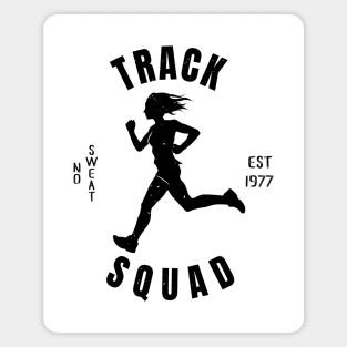 Womens Athletics Track Squad Girl Athlete Gift Magnet